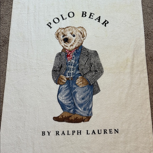 Ralph Lauren Other - VTG Polo Bear By Ralph Lauren Western Casual Bath Sheet Beach Towel 35x72 USA